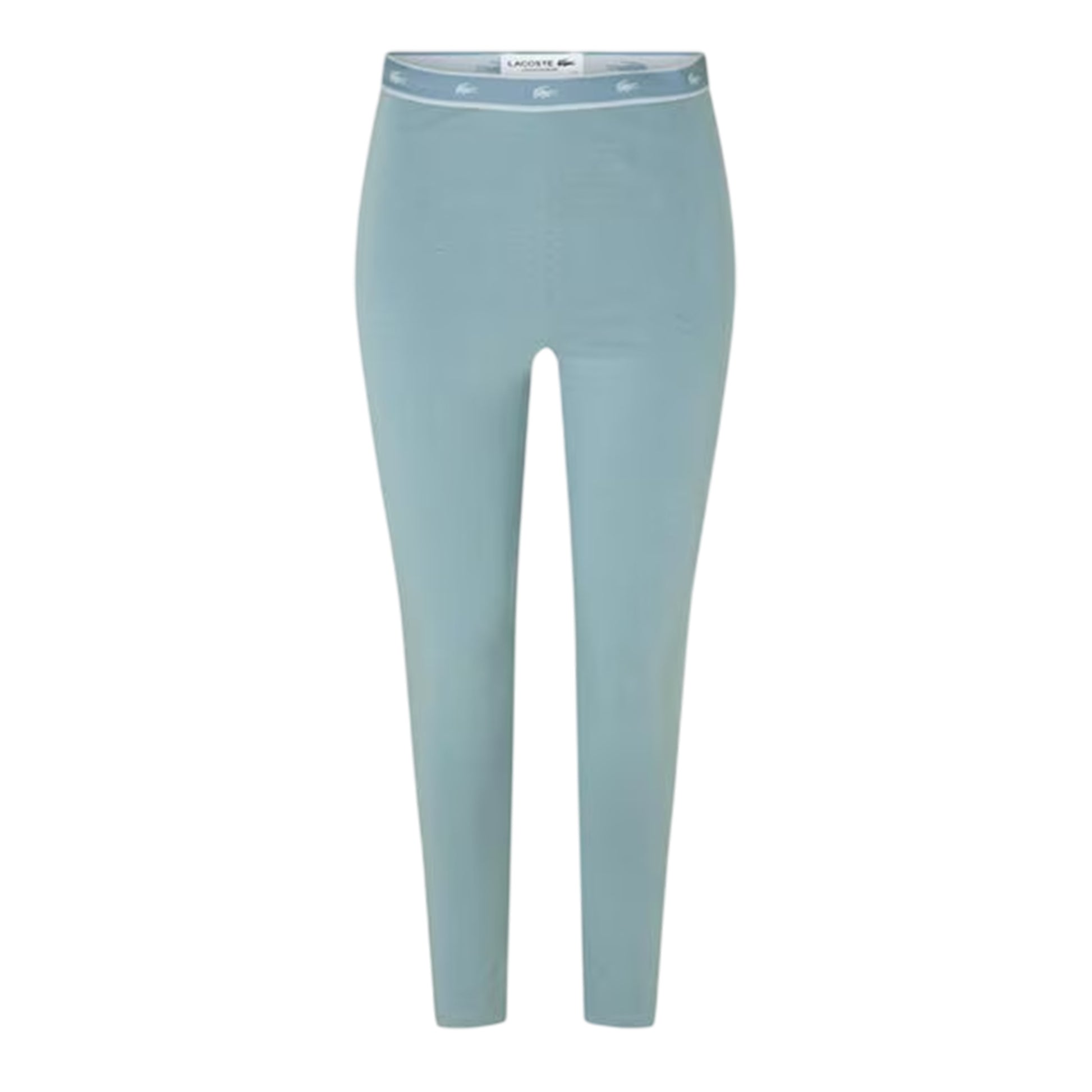 Alloy - Front - Lacoste Womens-Ladies Elasticated Crocodile Print Slim Leggings
