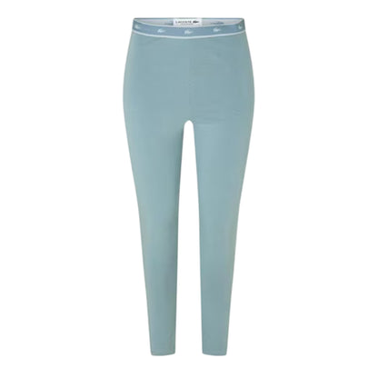 Alloy - Front - Lacoste Womens-Ladies Elasticated Crocodile Print Slim Leggings