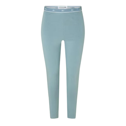 Alloy - Front - Lacoste Womens-Ladies Elasticated Crocodile Print Slim Leggings