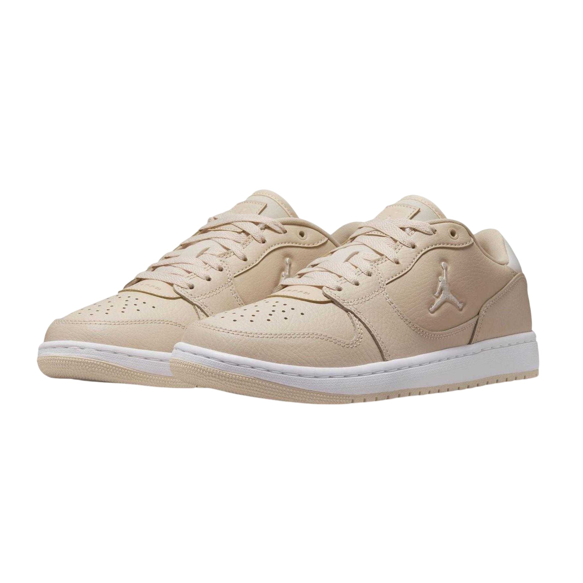 Beige-Ivory - Side - Air Womens-Ladies Low Cut Trainers