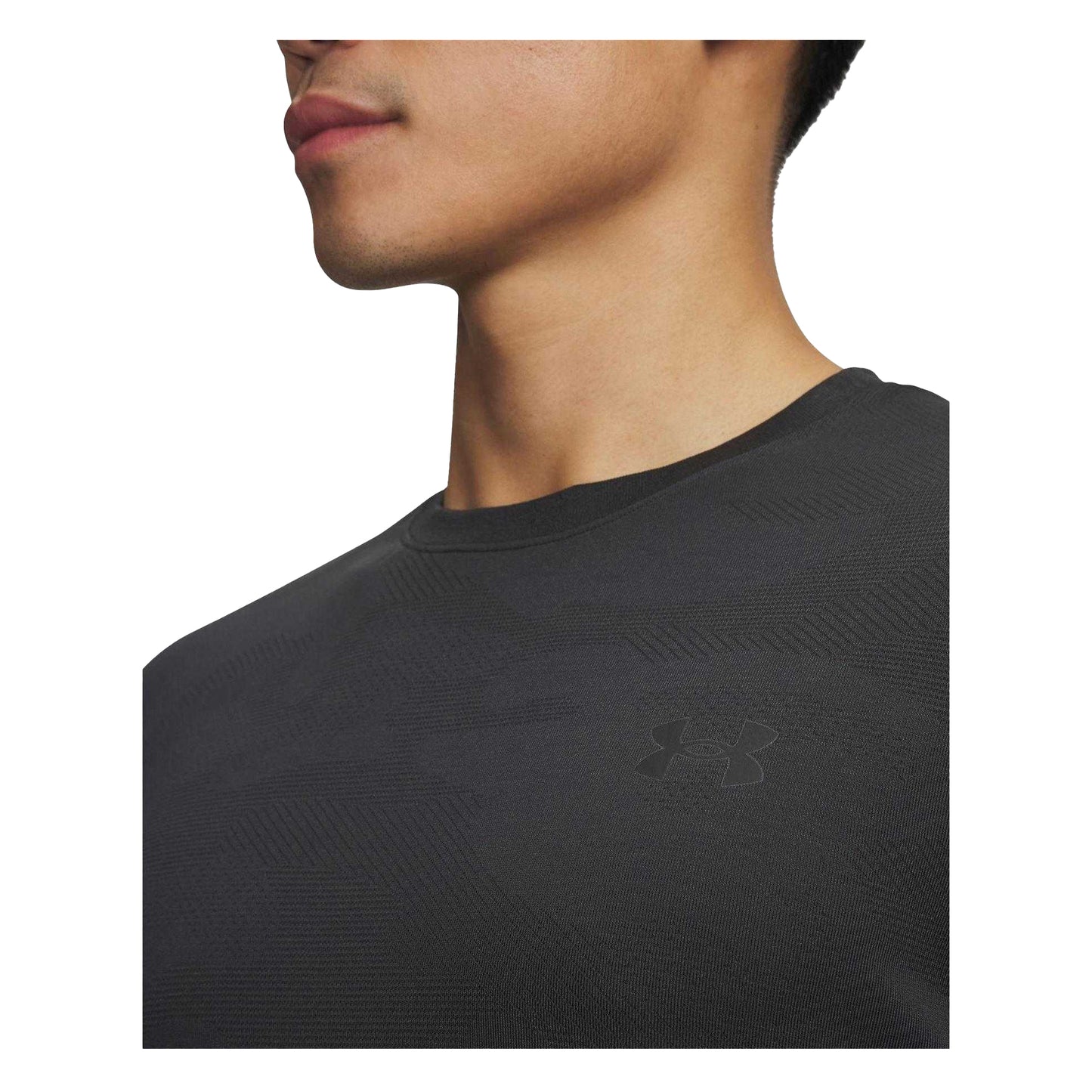 Black - Side - Under Armour Mens Vanish Elite Camo Seamless T-Shirt