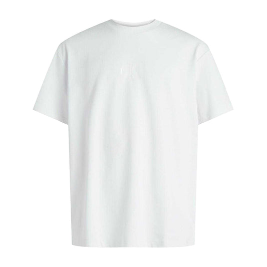 Brilliant White - Front - Calvin Klein Mens Monogram Crew Neck Regular T-Shirt