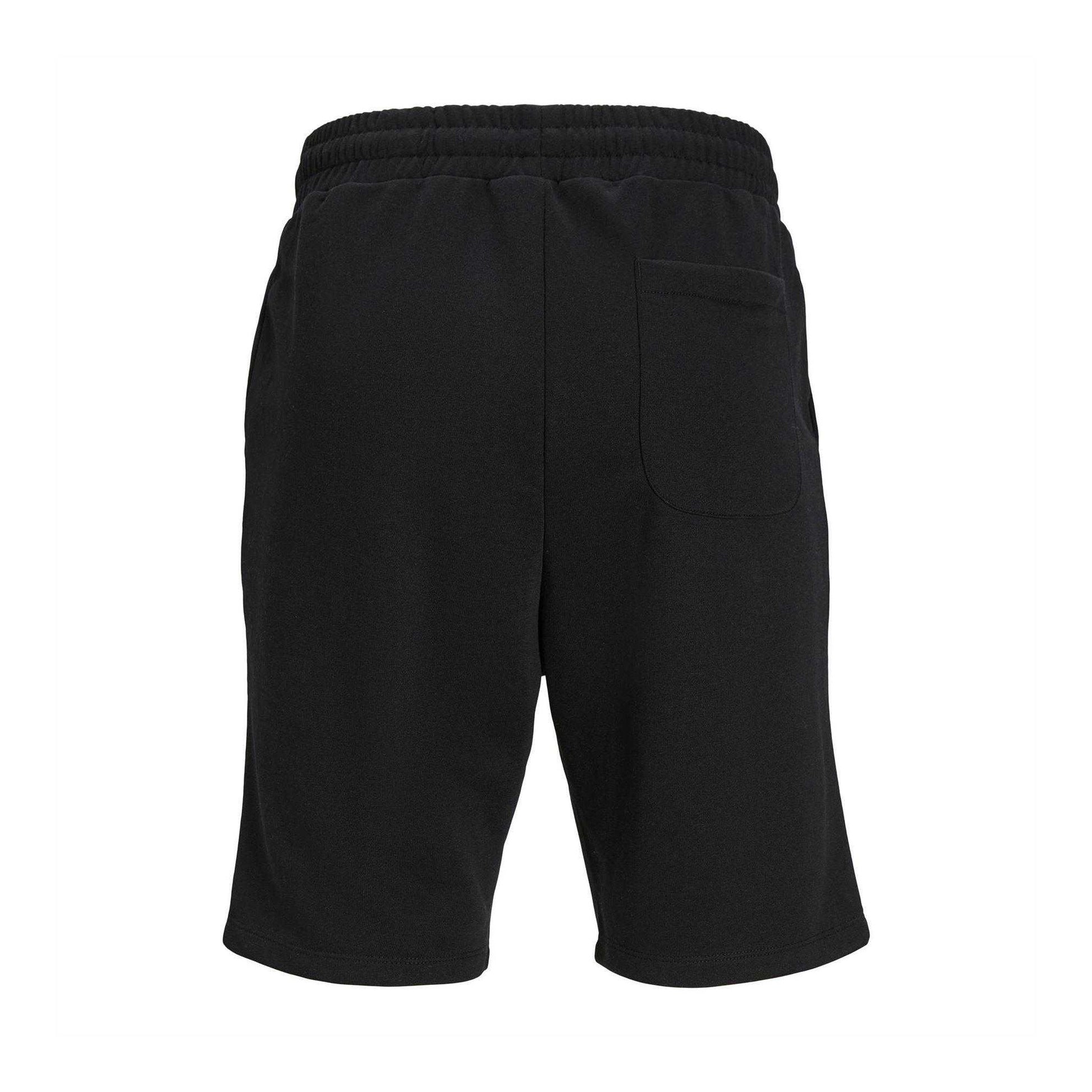 Black - Back - Jack And Jones Mens Fleece Shorts