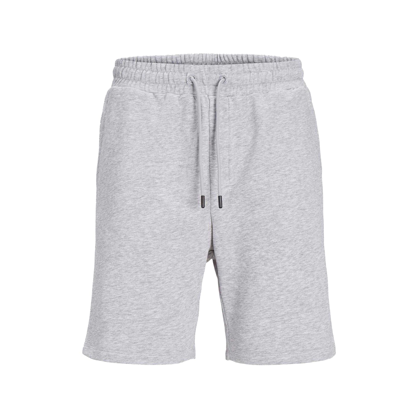 Light Grey Melange - Front - Jack And Jones Mens Fleece Shorts