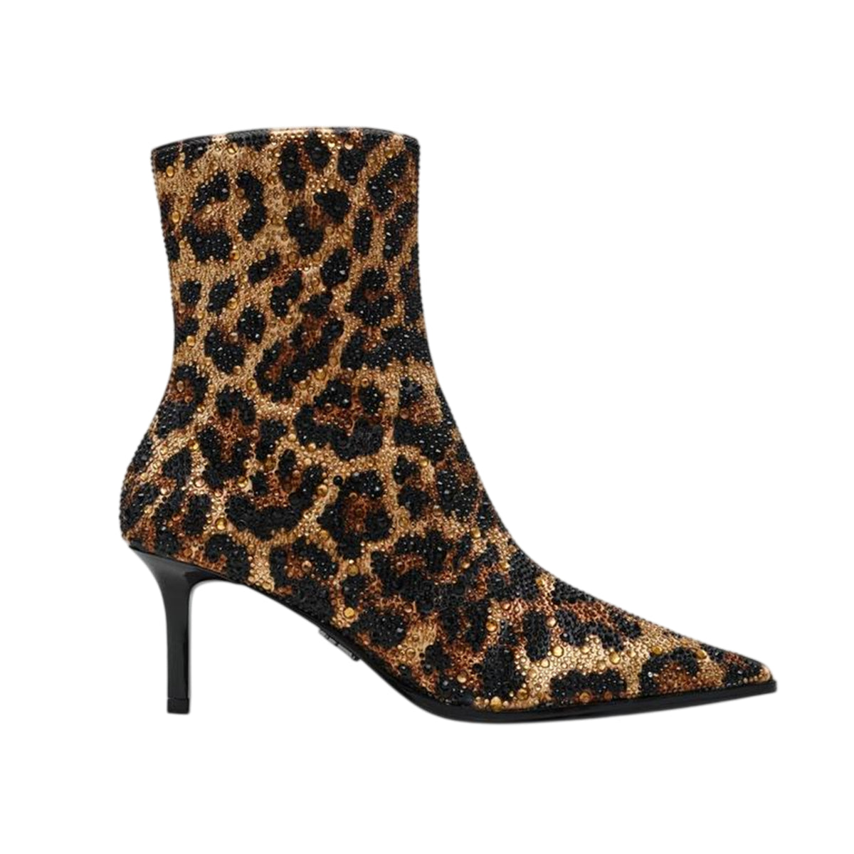 Leopard - Front - Steve Madden Womens-Ladies Leopard Pattern Ankle Boots