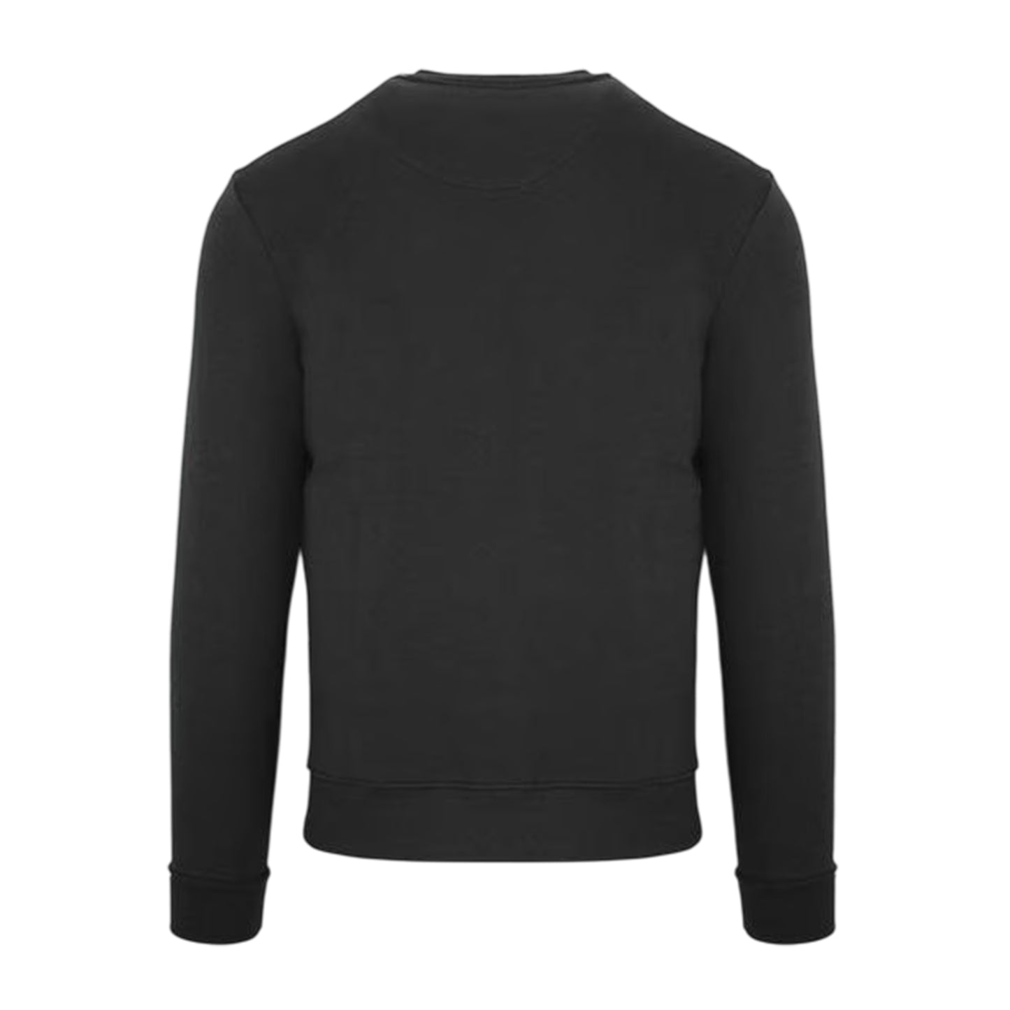 Black - Back - Aquascutum Mens Embroidered Logo Crew Neck Sweatshirt