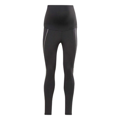 Black - Front - Reebok Womens-Ladies Lux High Waist Maternity Leggings