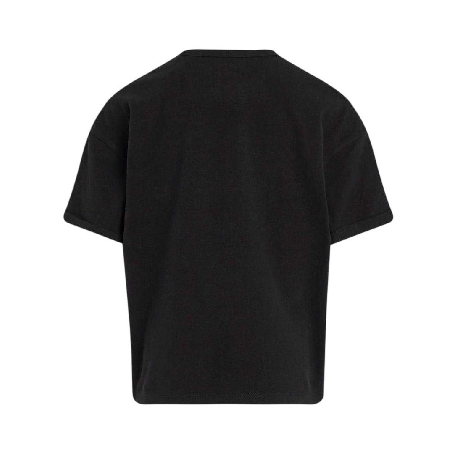 Black - Back - Calvin Klein Girls Monogram Regular Short-Sleeved T-Shirt