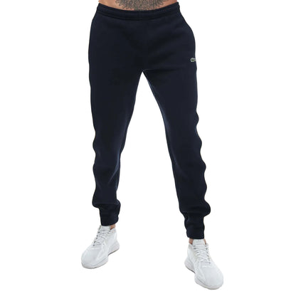 Navy - Front - Lacoste Mens Graphic Sweatpants