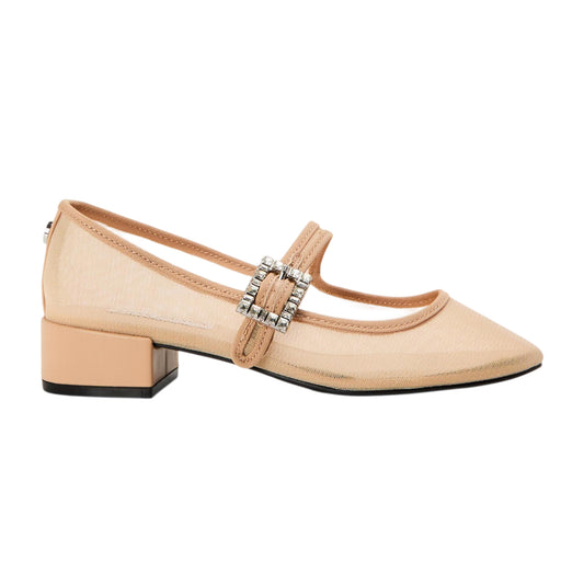 Nude - Front - Steve Madden Womens-Ladies Champaign Block Heel Court Shoes