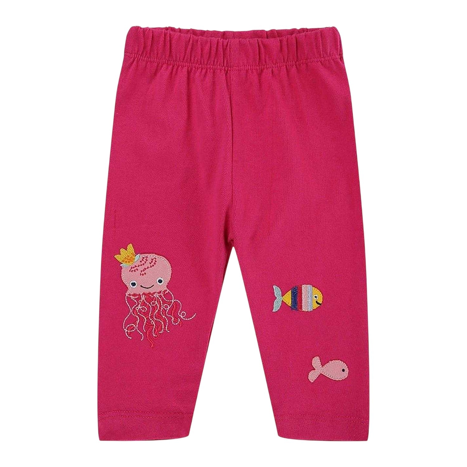 Pink - Front - Lilly & Sid Baby Girls Sealife Leggings