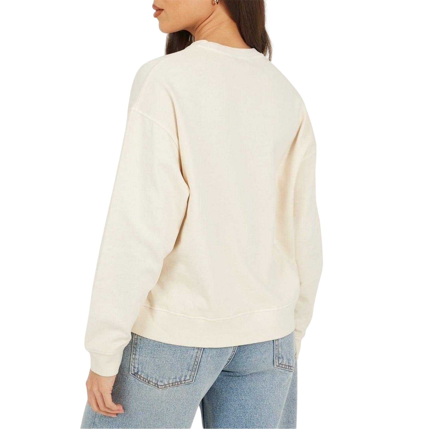 Beige - Back - Brave Soul Womens-Ladies Wild & Free Sweatshirt