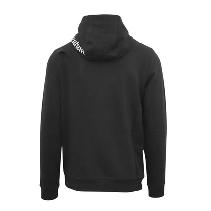 Black - Back - Aquascutum Mens London Embroidered Logo Hooded Sweatshirt