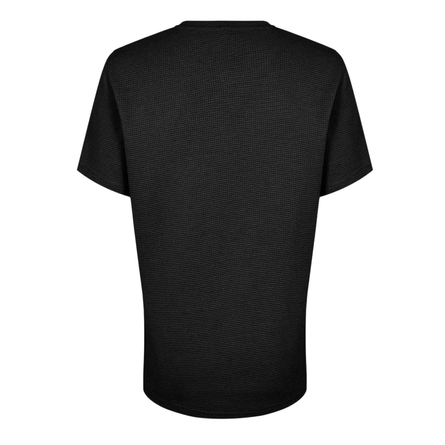 Black - Back - Firetrap Mens Logo Waffle Crew Neck Regular T-Shirt