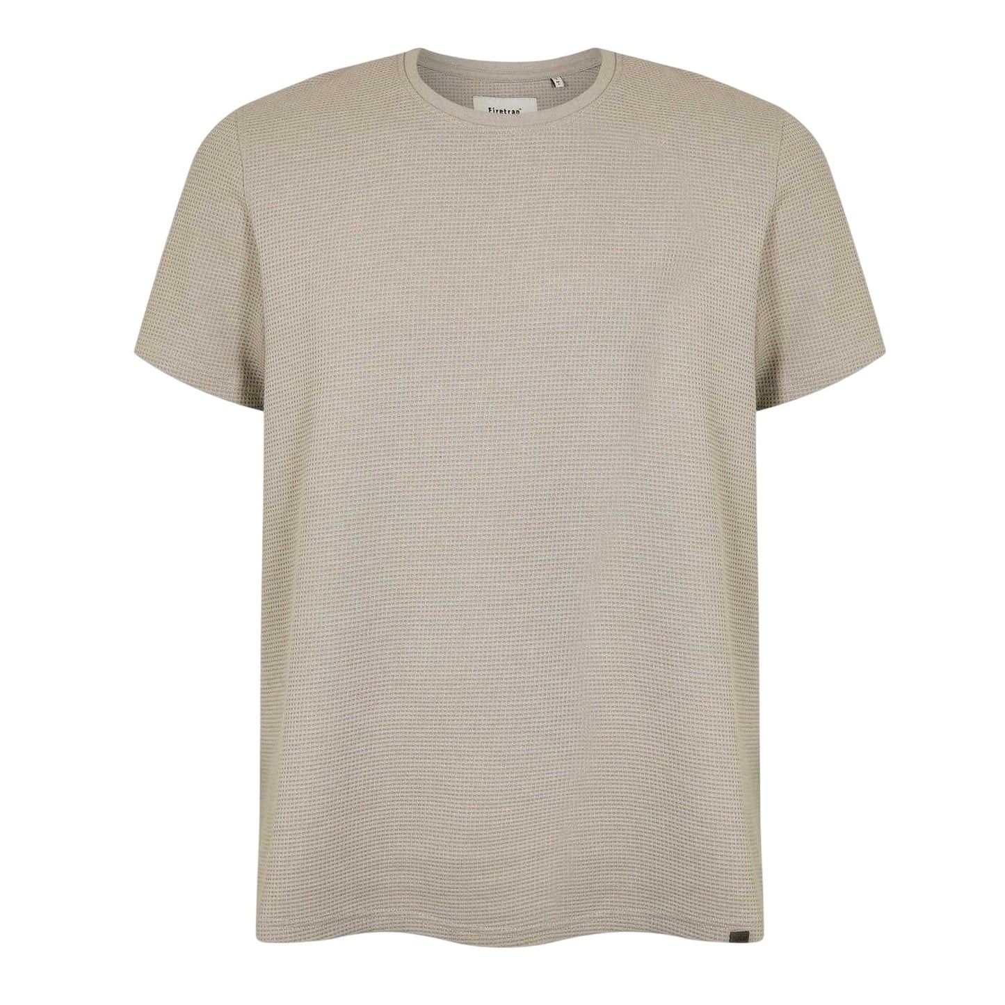 Clay - Front - Firetrap Mens Logo Waffle Crew Neck Regular T-Shirt