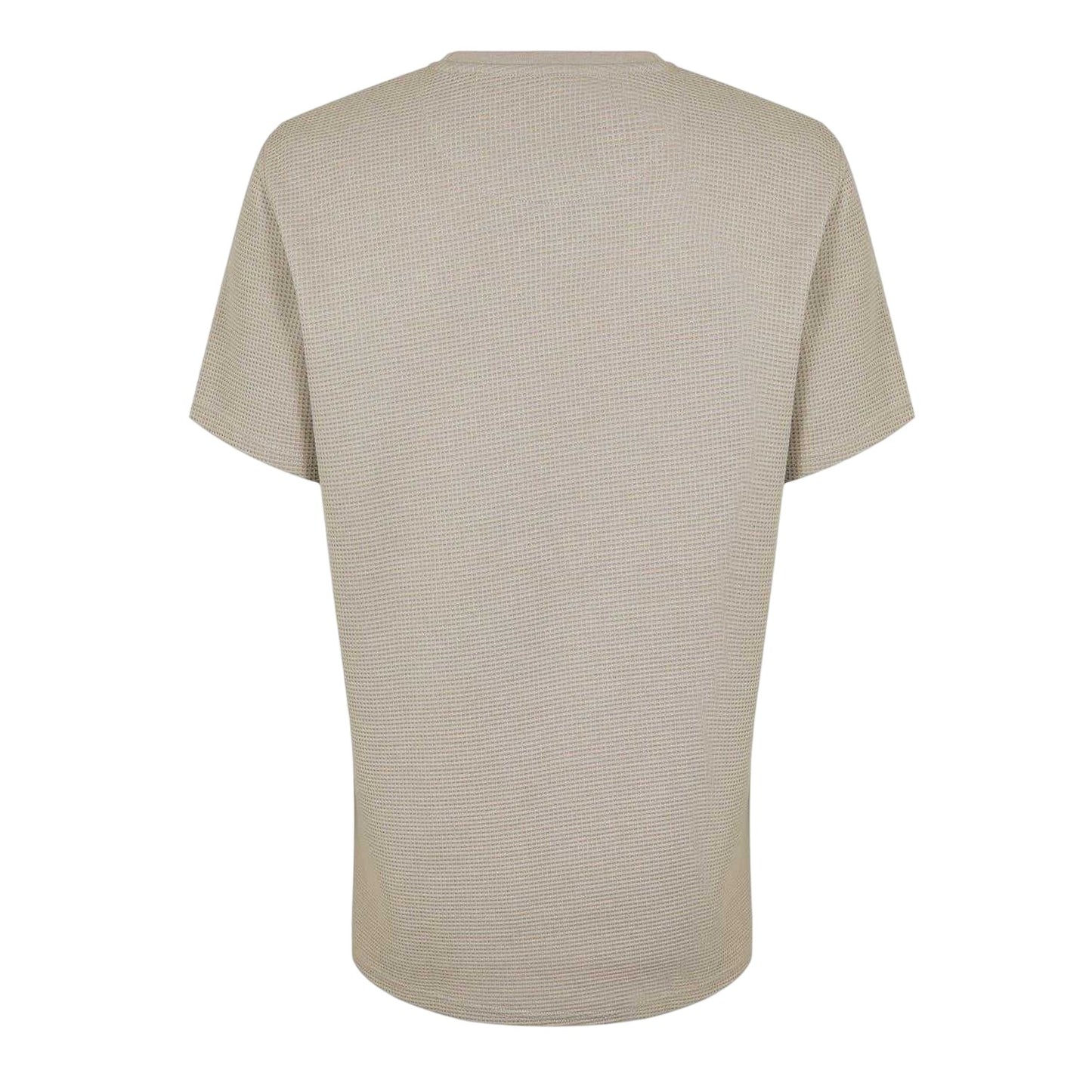 Clay - Back - Firetrap Mens Logo Waffle Crew Neck Regular T-Shirt
