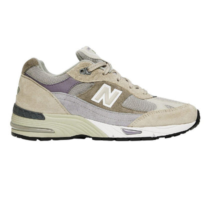 Beige - Back - New Balance Womens-Ladies Suede Low Cut Trainers