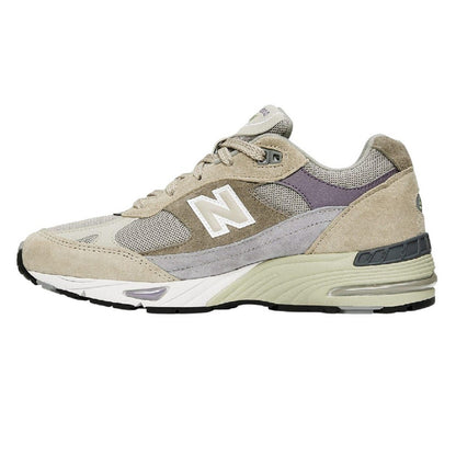 Beige - Side - New Balance Womens-Ladies Suede Low Cut Trainers