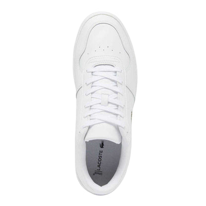 White - Side - Lacoste Mens Leather Trainers