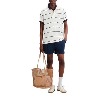 Off White - Side - Ellesse Mens Cimetta Striped Polo Shirt