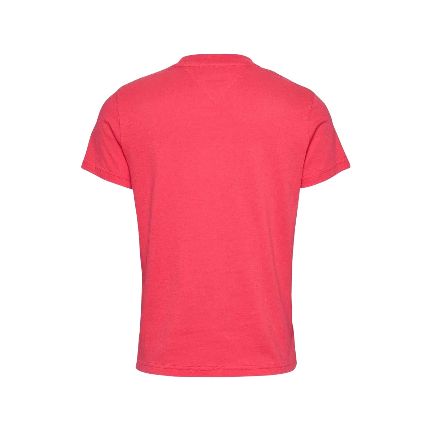 Pink - Back - Tommy Jeans Womens-Ladies Lettering Crew Neck Regular T-Shirt