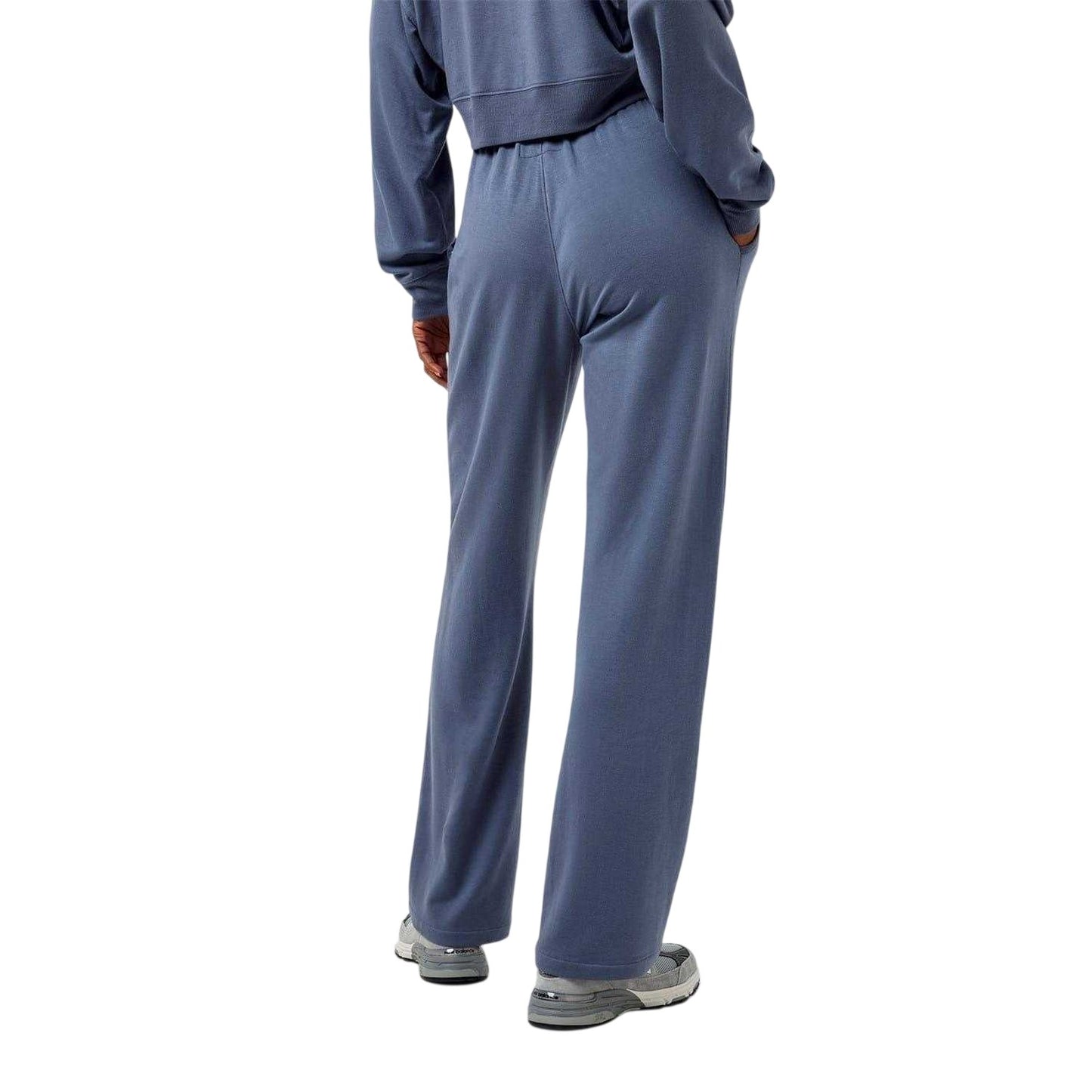 Dusky Blue - Back - Jack Wills Womens-Ladies Wide Leg Joggers