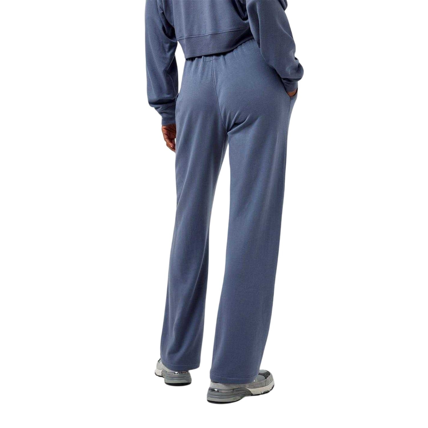 Dusky Blue - Back - Jack Wills Womens-Ladies Wide Leg Joggers