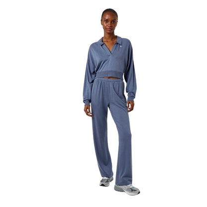 Dusky Blue - Side - Jack Wills Womens-Ladies Wide Leg Joggers