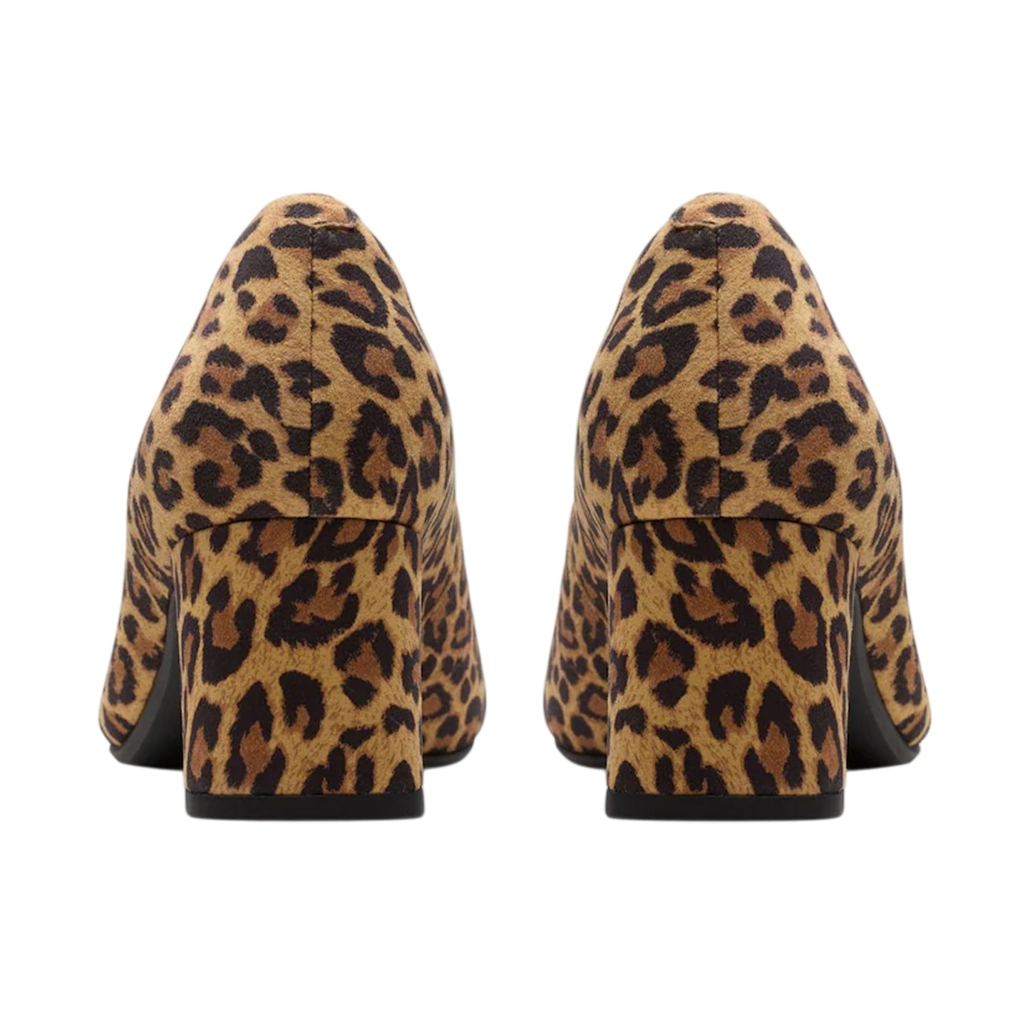 Leopard - Back - Clarks Womens-Ladies Fernie Leopard Print Court Shoes