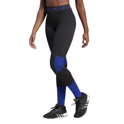 Black - Side - Adidas Womens-Ladies Techfit Leggings