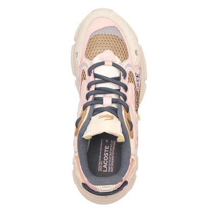 Off White - Side - Lacoste Womens-Ladies L003 Neo Leather Detailing Trainers