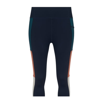 Navy - Back - Red Run Womens-Ladies Side Pocket Leggings