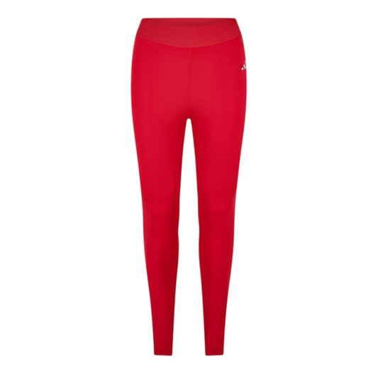 Red - Front - Adidas Womens-Ladies Bar Logo Mid Rise Leggings