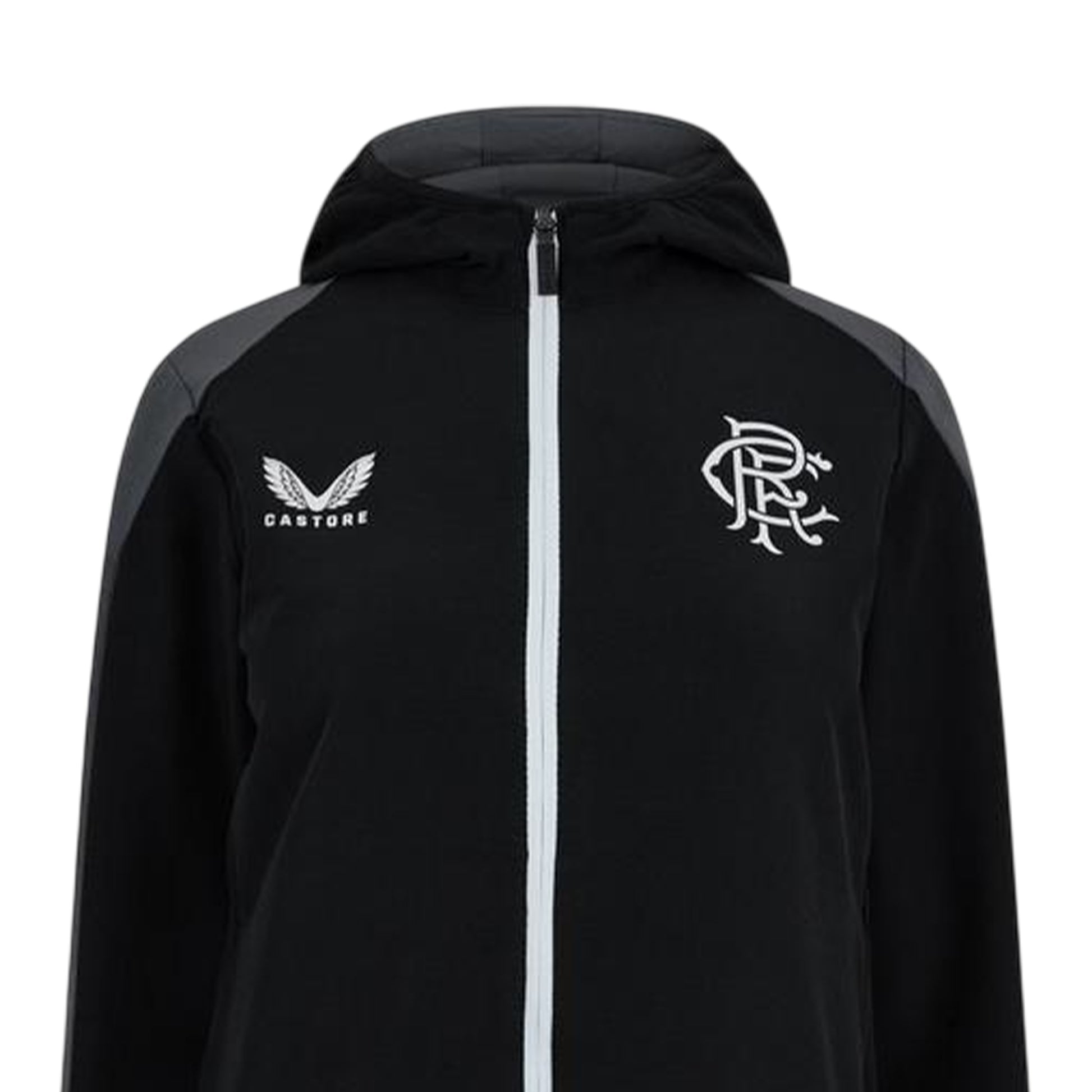 Black - Back - Castore Womens-Ladies Rangers FC Relaxed Fit Windbreaker