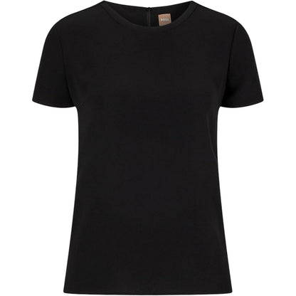 Black - Front - Boss Womens-Ladies Crew Neck Regular T-Shirt
