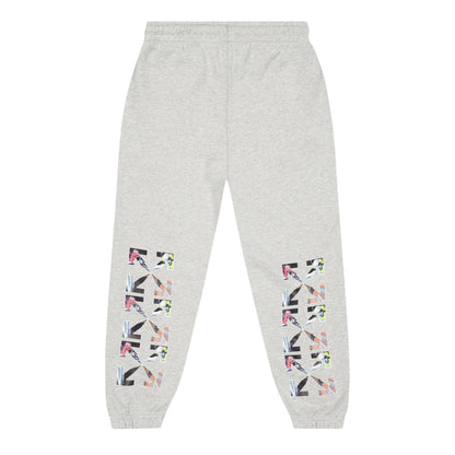 Grey - Back - Off White Childrens-Kids Logo Joggers