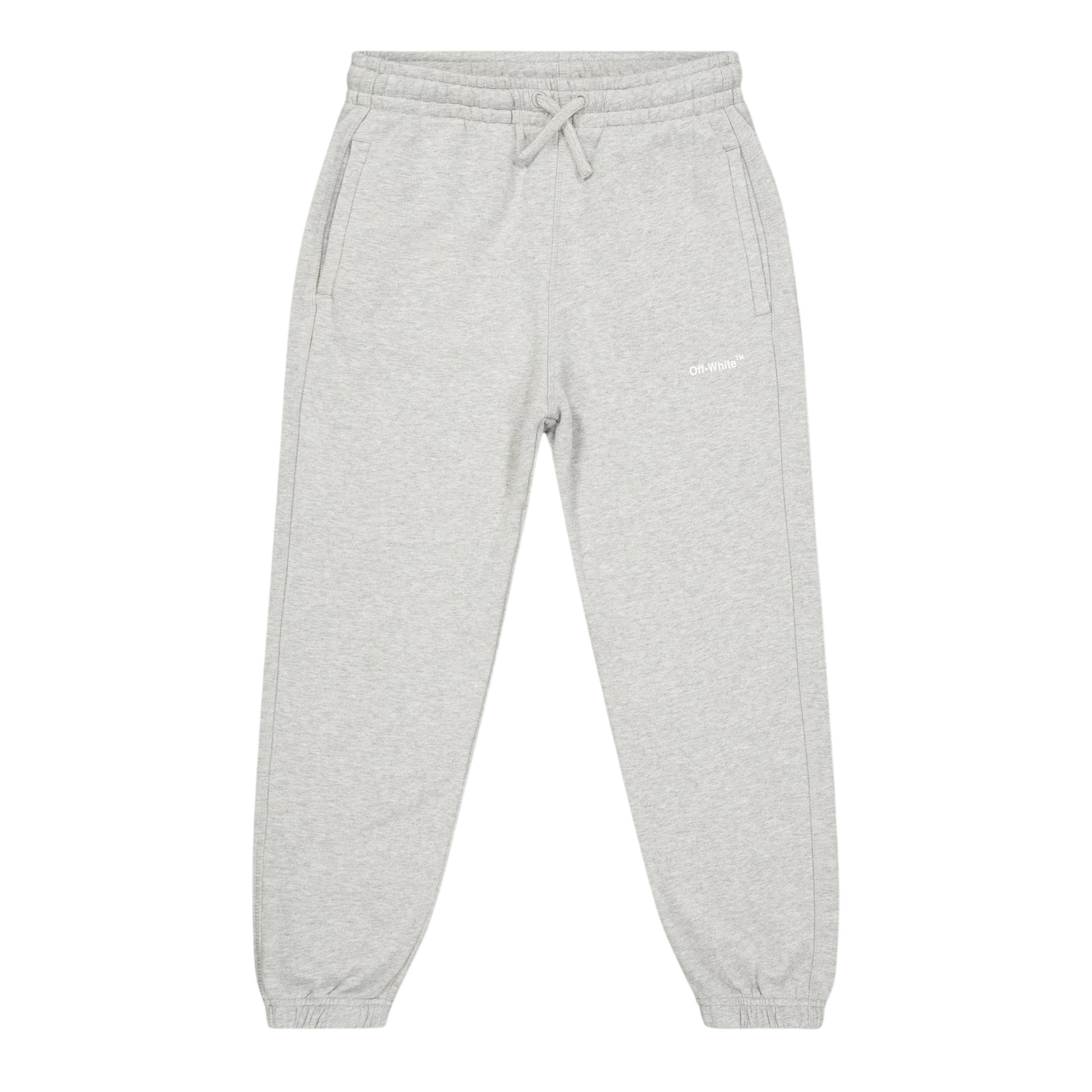 Grey - Front - Off White Childrens-Kids Logo Joggers
