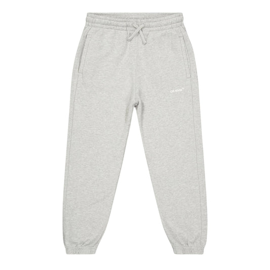 Grey - Front - Off White Childrens-Kids Logo Joggers