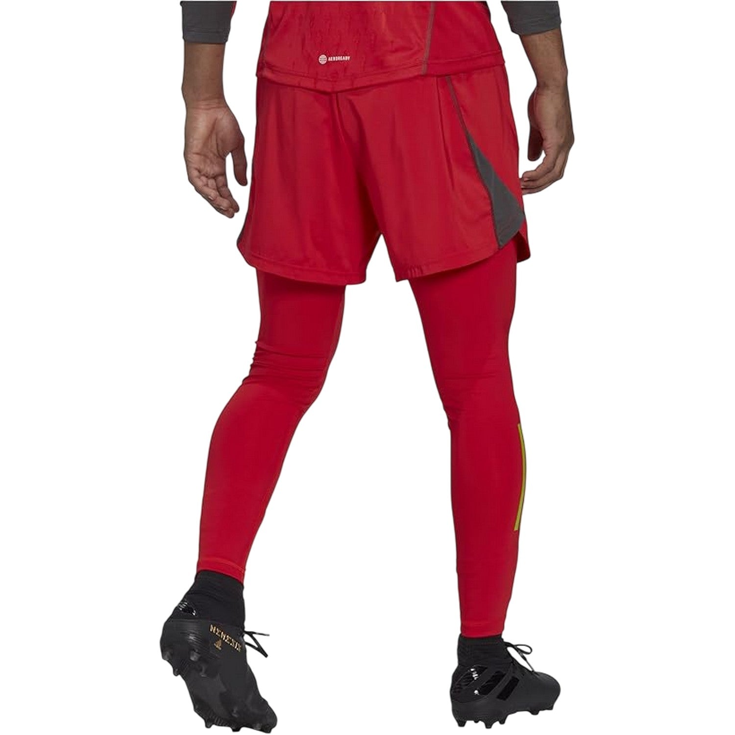 Red - Back - Adidas Mens Compression Base Layer Leggings