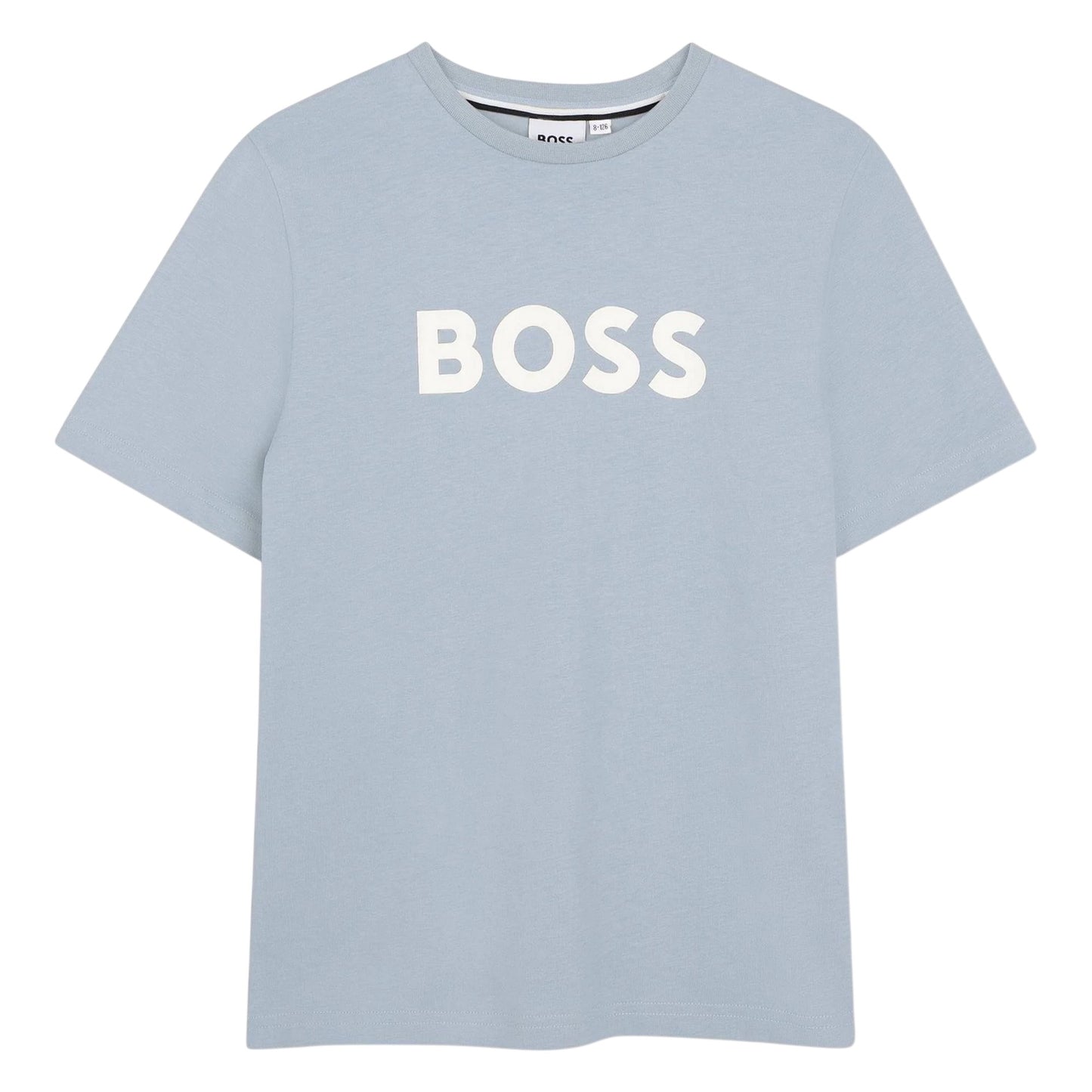 Pale Blue - Front - Boss Childrens-Kids Logo T-Shirt