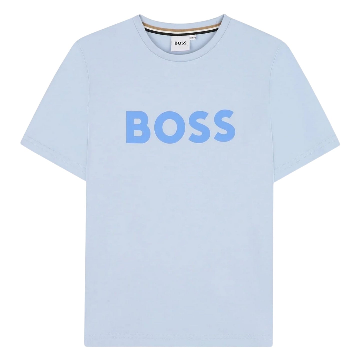 Persian Blue - Front - Boss Childrens-Kids Logo T-Shirt
