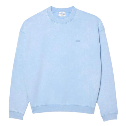 Light Blue - Front - Lacoste Unisex Adult Washed Fleece Loose Fit Sweatshirt