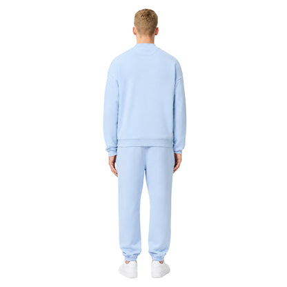 Light Blue - Back - Lacoste Unisex Adult Washed Fleece Loose Fit Sweatshirt