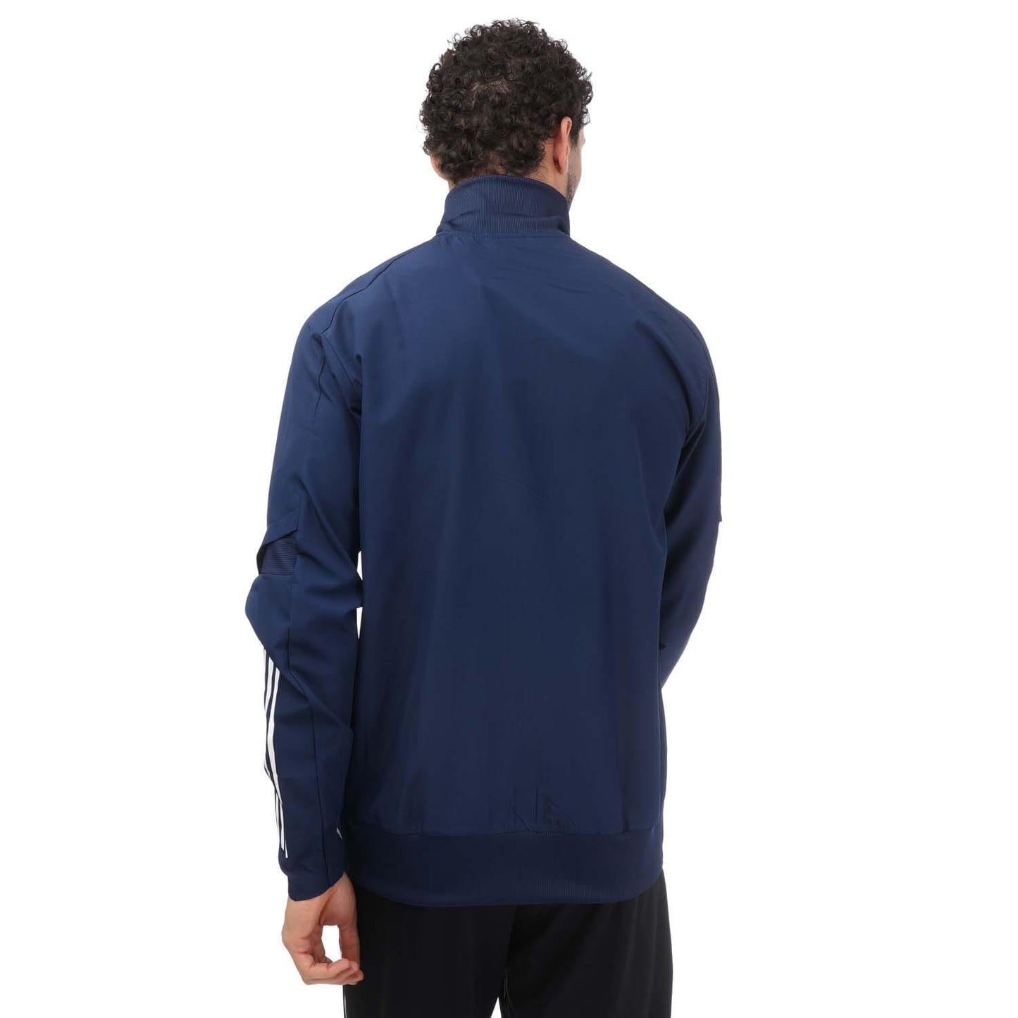 Navy - Back - Adidas Mens Bordeaux 2020-21 Pre Match Present Jacket
