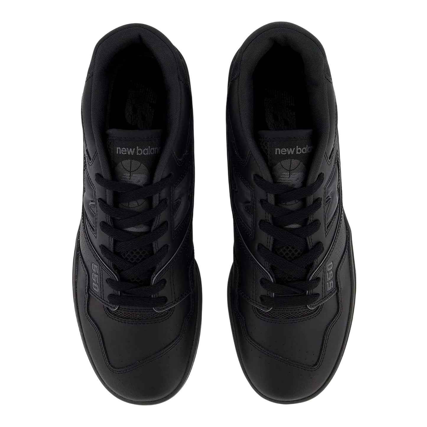 Black - Side - New Balance Mens BB550 Leather Trainers