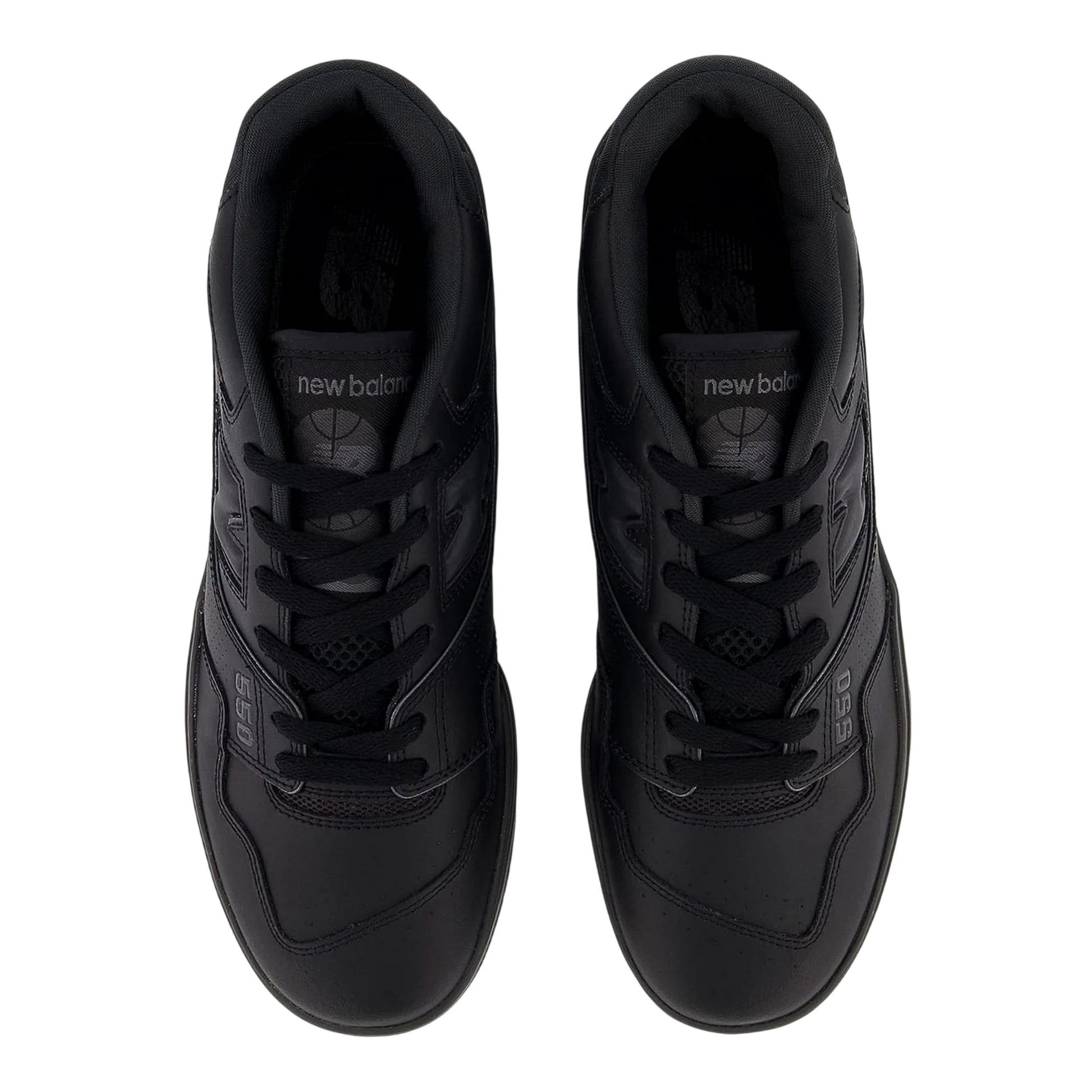 Black - Side - New Balance Mens BB550 Leather Trainers