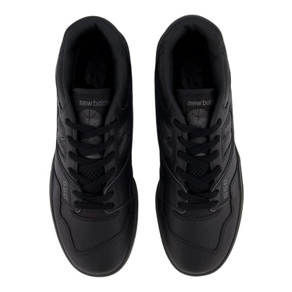 Black - Side - New Balance Mens BB550 Leather Trainers