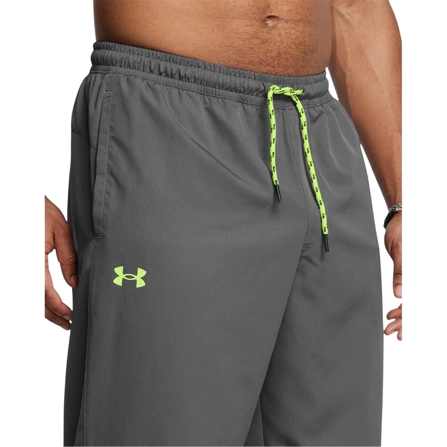 Grey - Side - Under Armour Mens Icon Legacy Relaxed Fit Jogging Bottoms