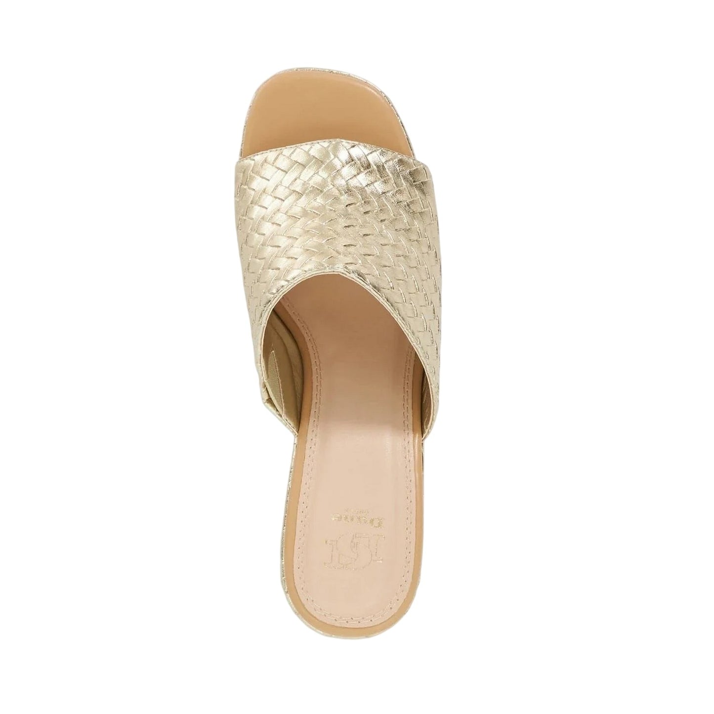 Gold - Lifestyle - Dune London Womens-Ladies Shuv Textured Wedge Sandals