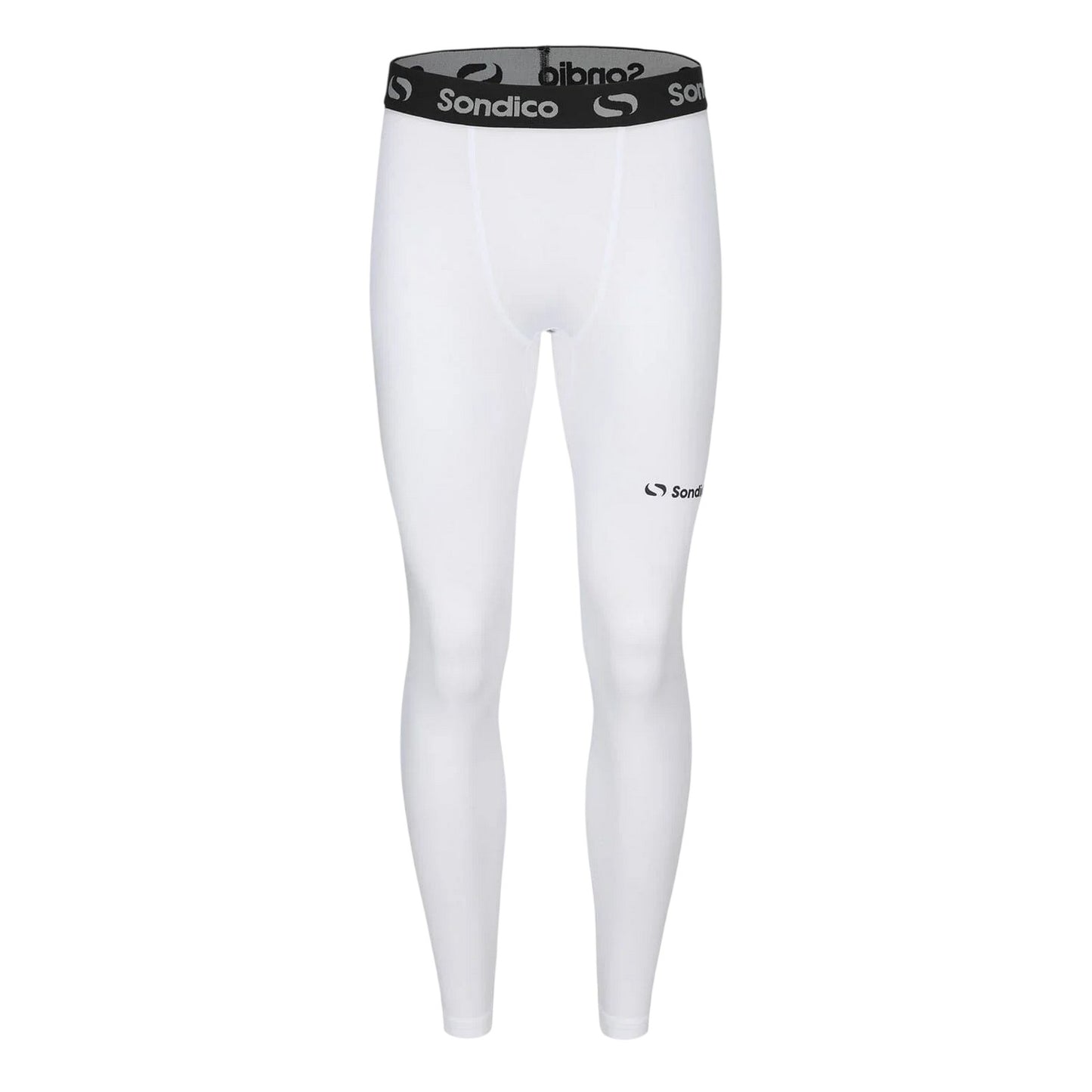 White - Front - Sondico Mens Core Tights